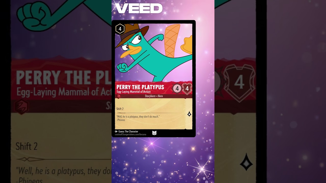 Custom Perry The Platypus Cards