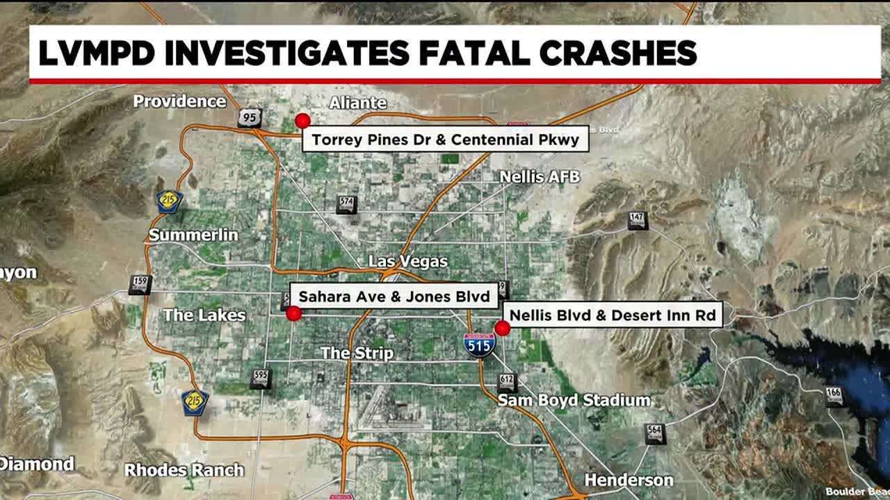 LVMPD investigating multiple deadly crashes - YouTube