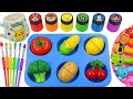 Oddly Satisfying Video 🌈 How To Make 6 Giant Fruit From Mixing Labubu Sprunki SLIME Paint Color ASMR