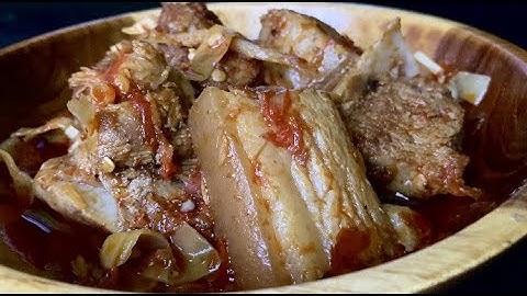 Pork cook with fermented bamboo shoots || Naga Kitchen