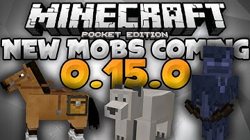 NEW MOBS ANNOUNCED for 0.15.0! - Horse, Polar Bear, & Brand New Mob - Minecraft PE (Pocket Edition)