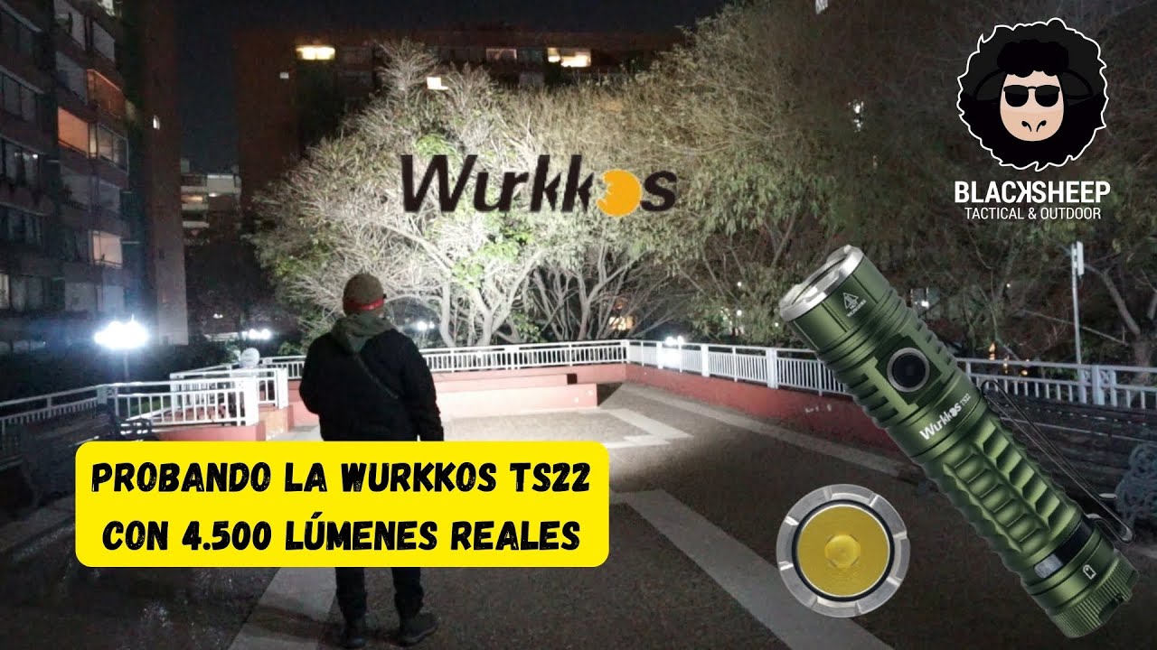 Wurkkos TS22 una poderosa linterna EDC de 4.500 Lúmenes
