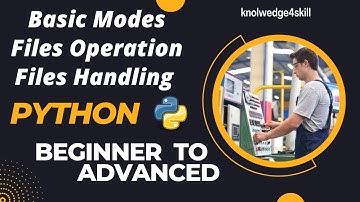 5.1 Basic Modes of Python File Operation | Python Files Handling | knowledge4skill