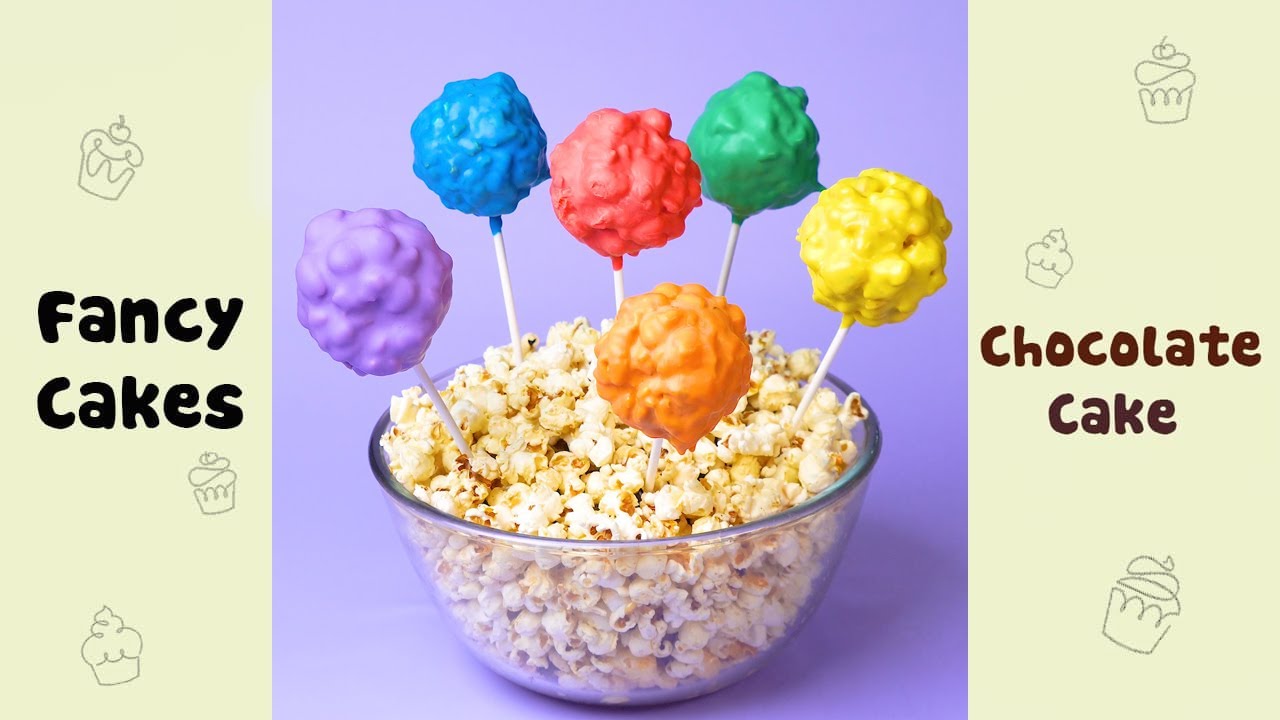 Colorful Chocolate Popcorn Tutorial 