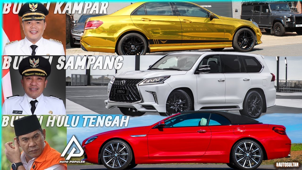 Mengintip Koleksi Mobil  Mewah  Bupati  di Indonesia Ada yg 