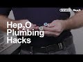 Wavin Pipe Hacks: Using blanking pegs to cap off a fitting
