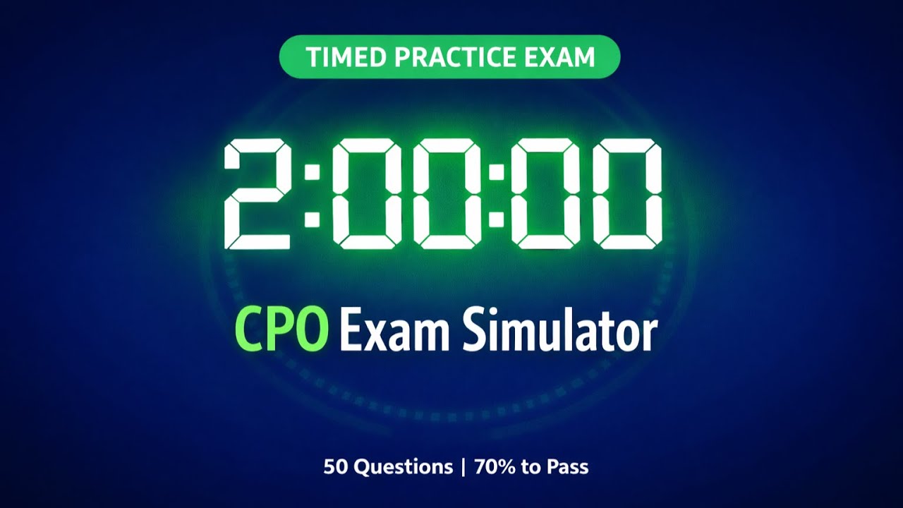 2 HOUR CPO Practice Exam Timer | Simulate Real Test Conditions | Pool Operator Cert
