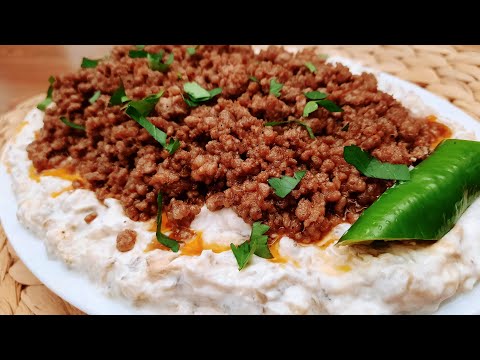 Alinazik Tarifi Kıymalı (Antep Usulü) Ali Nazik Yemeği Nasıl Yapılır/Alı Nazık Tarıfı/Alinazık Kebap