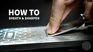 How to Sharpen Knife and Make a Sheath Compilation Video