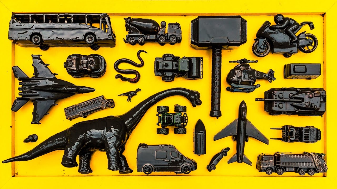 Membersihkan Mainan Mobil Balap, Truk Molen, Kereta Api, Excavator, Kontainer, Bus Telolet, Pesawat.