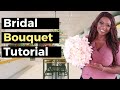 How to Make a Bridal Bouquet with Fresh Flowers In 2020 | Wedding DIY