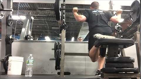 235x3 Bulgarian Split Squats w/ Slow Eccentric