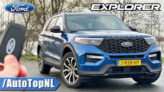 2021 FORD EXPLORER 457HP PHEV ST LINE REVIEW on AUTOBAHN [NO SPEED LIMIT] by AutoTopNL