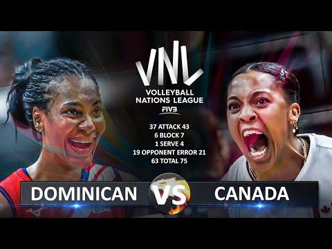 Dominican Republic vs Canada | Women's VNL 2024