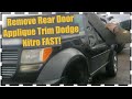 Remove Rear Door Applique Trim Molding Dodge Nitro FAST