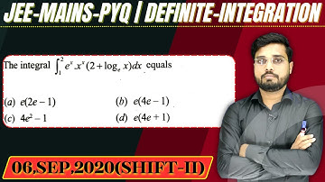 JEE Mains 2020 PYQ [06,SEP,2020(Shift-II)] || then find the velue || Definite Integration PYQ