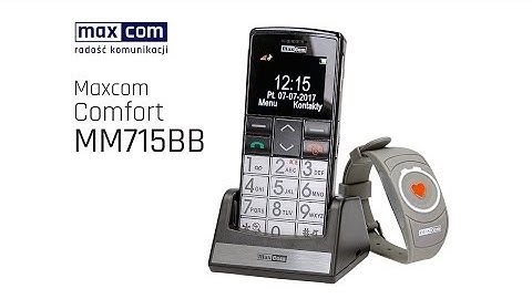 Prezentacja Maxcom Comfort MM715 PL z opaską SOS