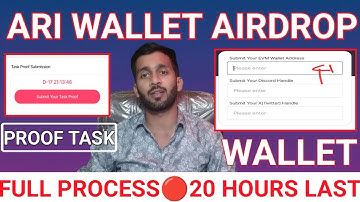 📢ARI WALLET AIRDROP😱20 HOURS LAST🔥WALLET+PROOF SUBMISSION✅FULL PROCESS🗝️NEW UPDATE🔥07 NOVEMBER🔴