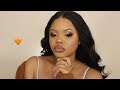 Orange Grunge Glam Makeup Tutorial for Fall | Klaiyi Hair | Naturally Sunny