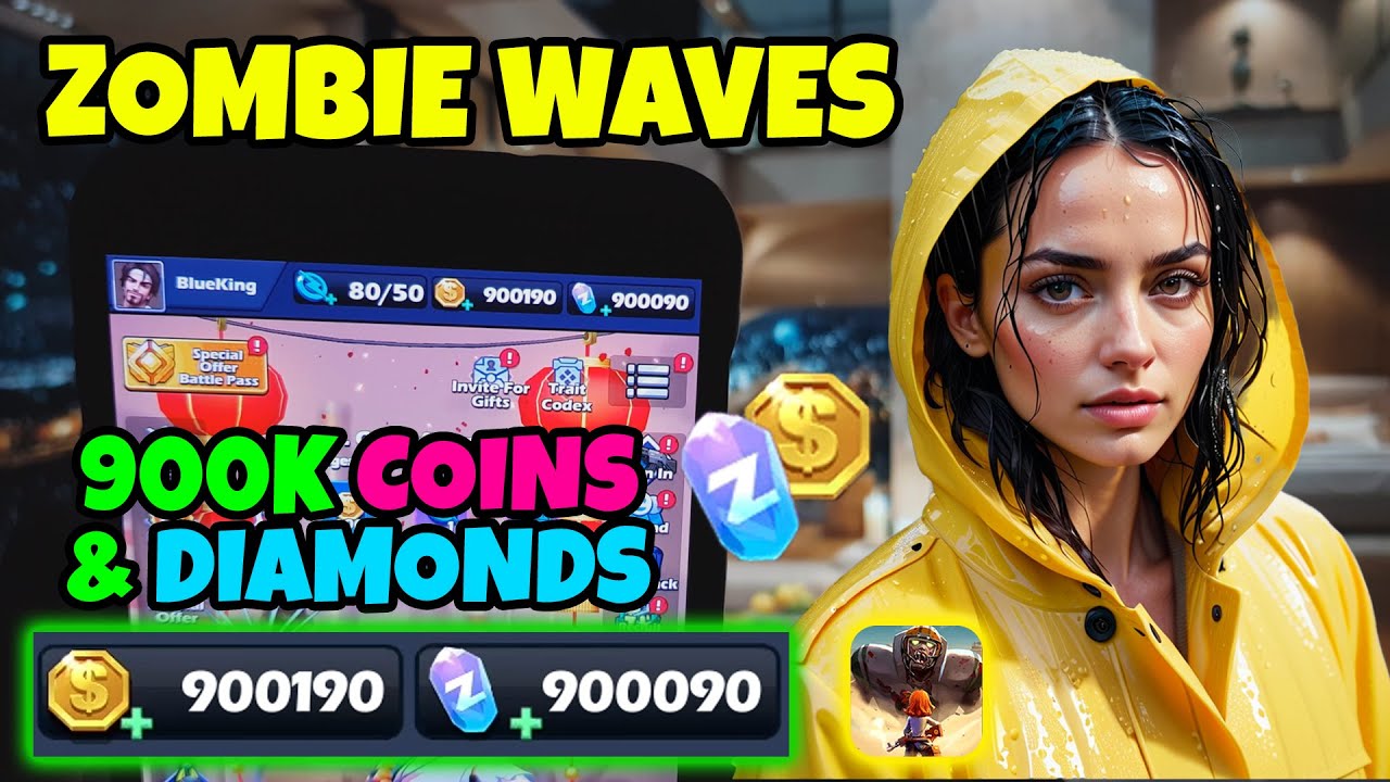 Zombie Waves Hack ✅ How to Get 900.000 Free Diamonds & Coins in Zombie Waves (iOS & Android)