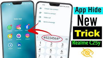 Realme c25y hide app settings | realme c25y me app hide kaise kare