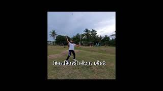 4 basic badminton shots (P.E 3)