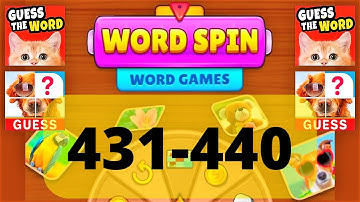 WORD SPIN WORD GAME level 431 432 433 434 435 436 437 438 439 440