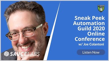 Sneak Peek Automation Guild 2020 Online Conference