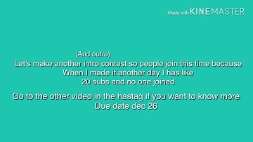 Intro and outro contest Open | #PotatoBoiIntro #PotatoBoiOutro