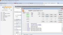 Connect to MySQL with PHP in XAMPP / Create a new database - Durasi: 6.41. 