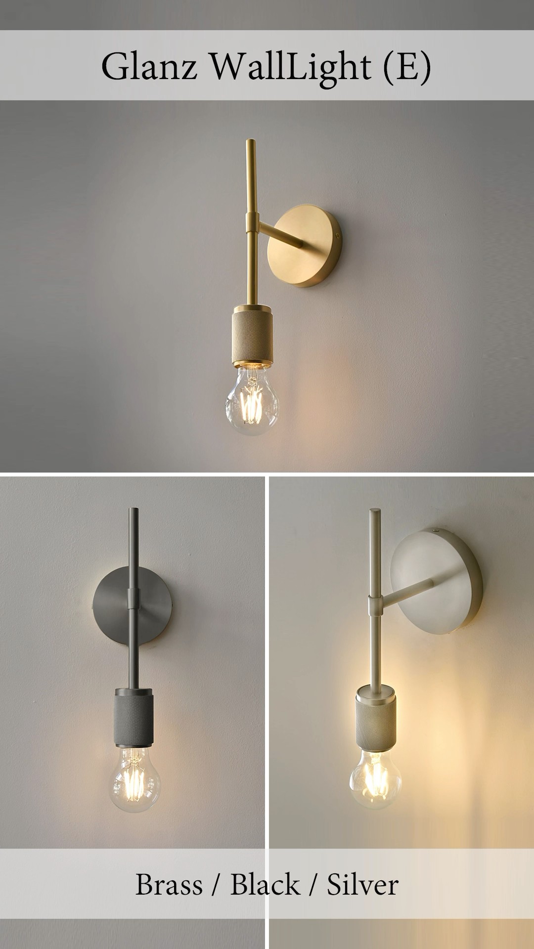 商品紹介】Glanz Wall Light (E) | グランツウォールライト (E) - YouTube