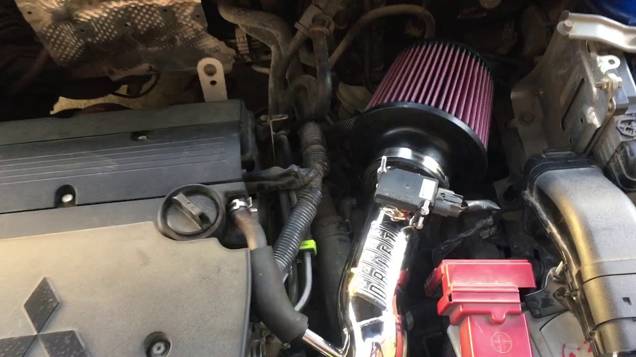 Mitsubishi Lancer air intake system - YouTube