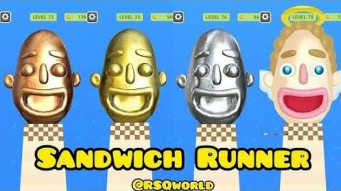 Sandwich 🥪 Runner Game Level 131 to 140 gameplay 