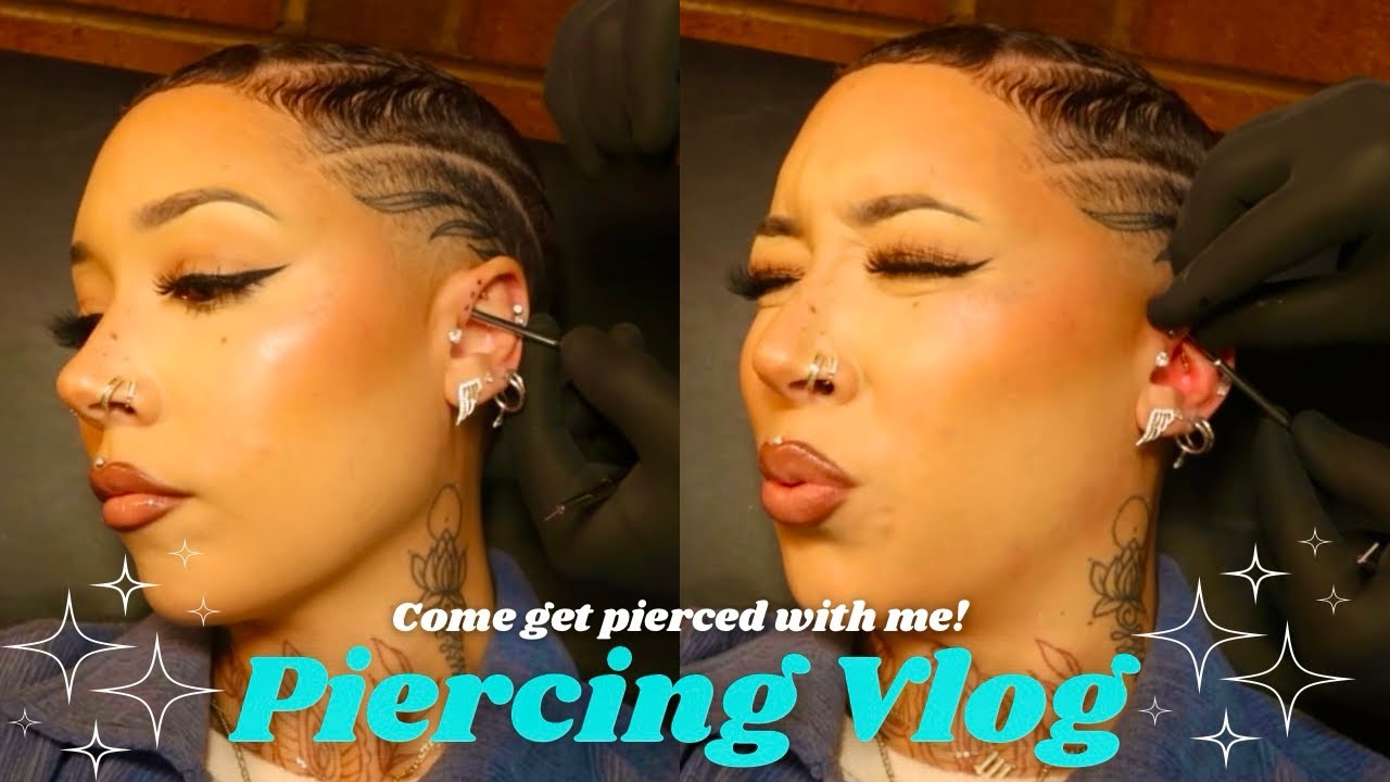 GETTING 4 PIERCINGS AT ONCE: Septum x Triple Forward Helix (piercing vlog)
