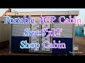 Portablecontainershop portable acp shop cabin with shatter size12x8