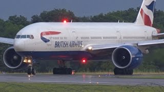 [FullHD] British Airways Boeing 777200(ER) landing & takeoff at Geneva/GVA/LSGG