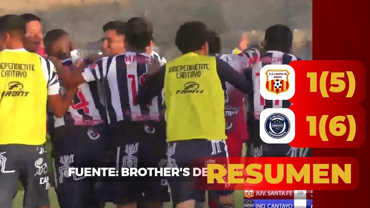 JUV. SANTA FE (NAS) 1(5)-(6)1 IND. CANTAYO (ICA) ETAPA DEPARTAMENTAL 2025 - 4TOS DE FINAL (VUELTA)