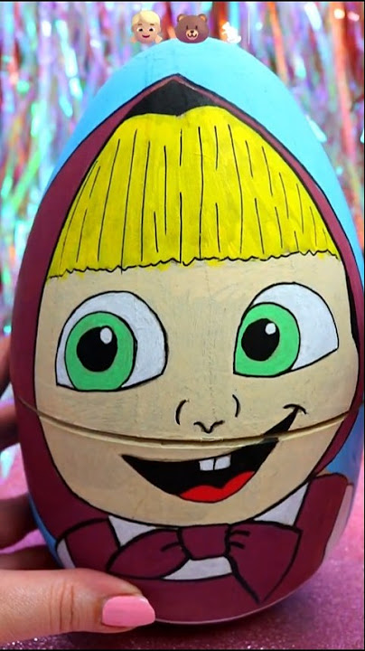 ASMR UNBOXING Masha and the Bear Nesting Eggs Review ❤️#shorts #asmr #masha #trending #viral #egg