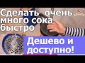 Как самому выжимать сок и дробить яблоки когда их полно