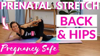 BEST Back and Hips Stretches for Pregnancy | PRENATAL TRAINING FOR LABOR