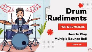 How To Play Multiple Bounce Roll | Drum Rudiment Lesson 4 (Practice Pad Guide)
