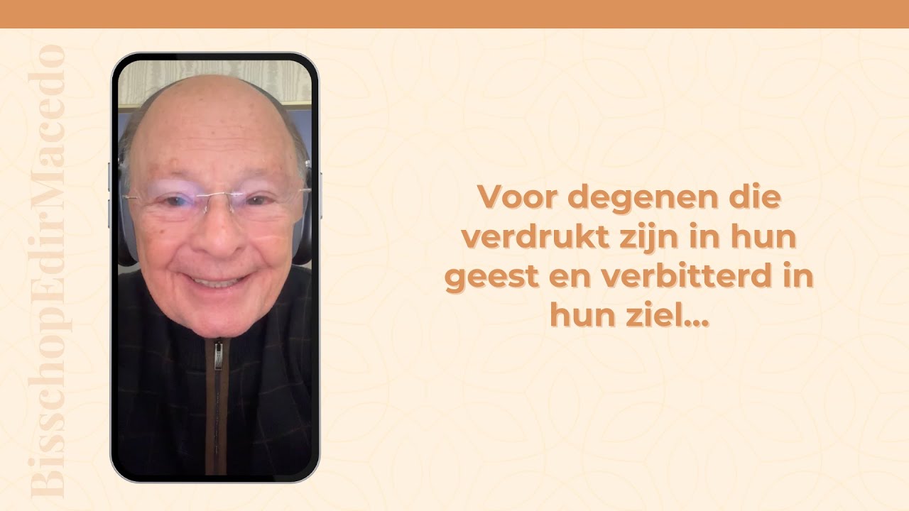 Voor degenen die verdrukt zijn in hun geest en verbitterd in hun ziel…