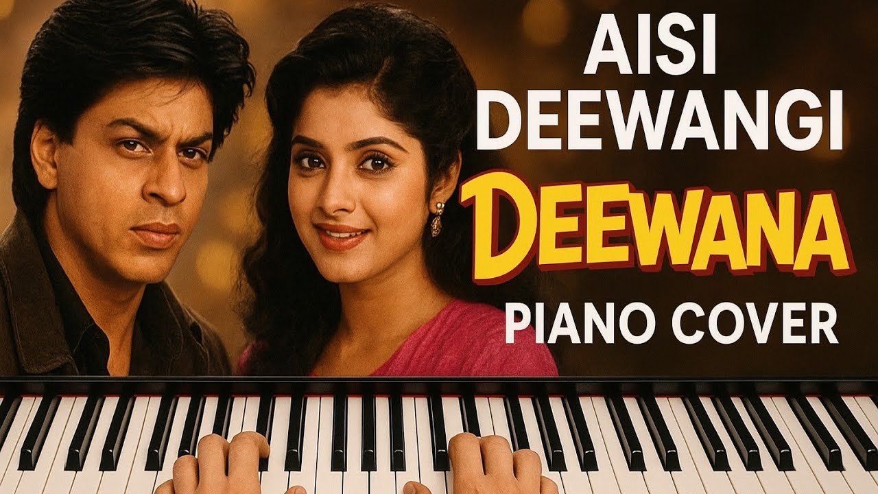 Aisi Deewangi Dekhi Nahin Kahin | Deewana | Piano Cover & Tutorial | Shahrukh Khan | Divya Bharti