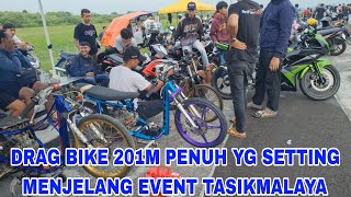 KONDISI LANUD TASIKMALAYA MENJELANG EVENT DRAG BIKE 201M PENUH POLL