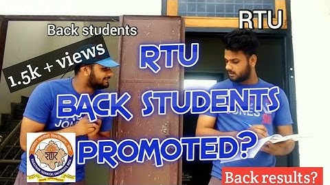 RTU Back students promoted 2021 ?🔥 | RTU Back exam update✔ | RTU 1 and 3 sem promoted?