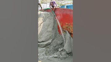 Barge Unloading / Sand is Being Unloaded from Barge with Powerful Pipe Machine’s Part- 248