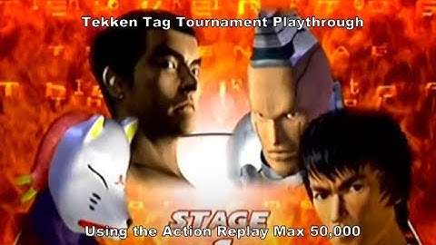 Tekken Tag Tournament 1 Kazuya & Kunimitsu Playthrough using the Ps2 Action Replay Max 50k :D #Ps2