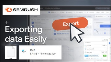 How to export keywords from semrush