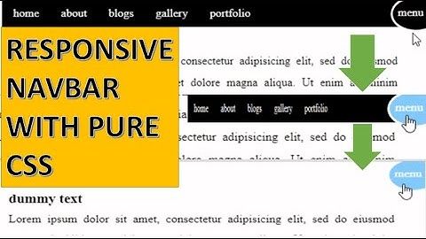 Responsive Navbar with Pure CSS and HTML | Made with Only HTML and CSS | Toggle Navbar on Click