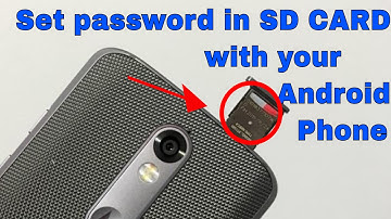 How to set password in SD CARD with your Android Phone